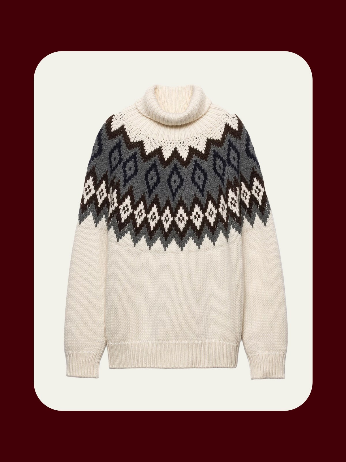 Cashmere & Wool Turtleneck Sweater