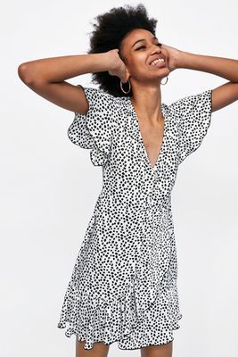 Polka Dot Print Dress from Zara