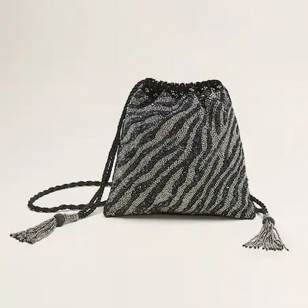 Embroidered Bucket Bag from Mango