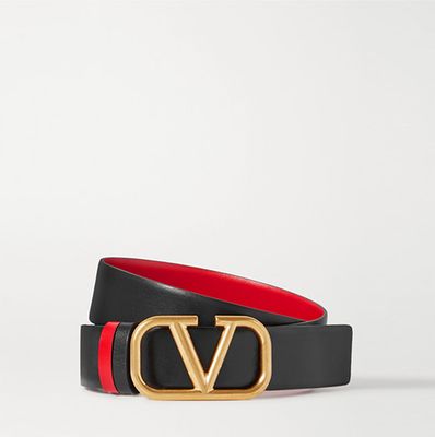 Vlogo Reversible Leather Belt from Valentino Garavani 