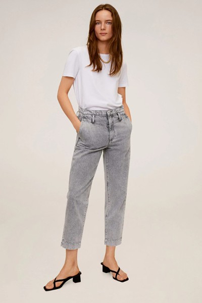 Jeans Straight High Waist from Mango