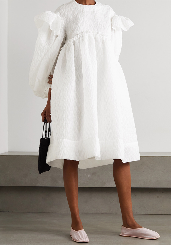 Oversized Ruffled Cloqué Dress from Simone Rocha