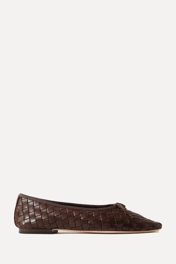 Landry Woven Leather Ballet Flats from Loeffler Randall