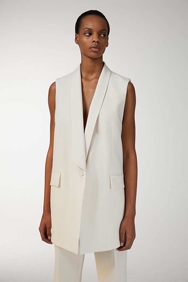 Hopsack Tuxedo Vest