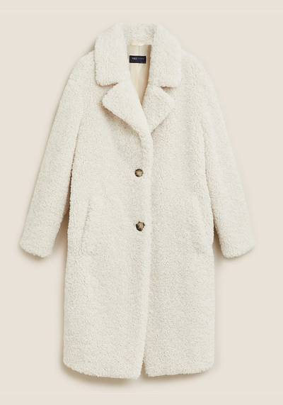 Teddy Longline Coat from Marks & Spencer