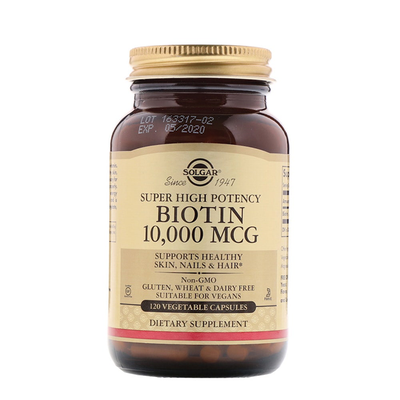 Biotin 5000µg Vegetable Capsules from Solgar Vitamins