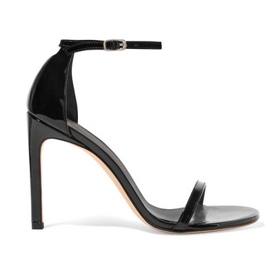 NudistSong Patent-Leather Sandals from Stuart Weitzman