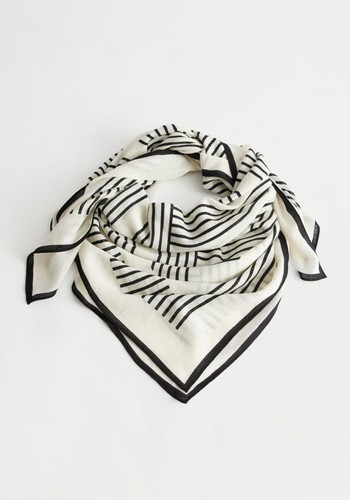 Striped Light Wool Scarf from & Other Stories