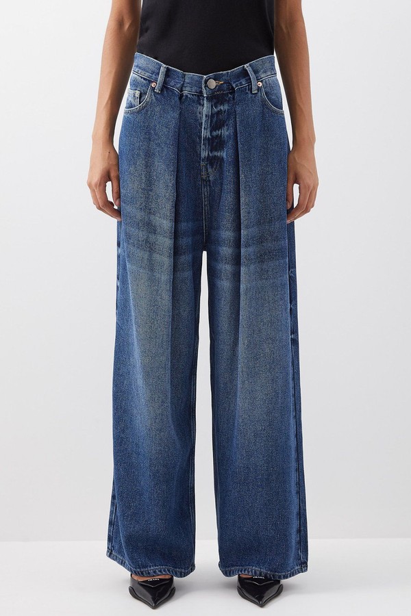 Extra Fold Lyocell Wide-Leg Jeans from Raey