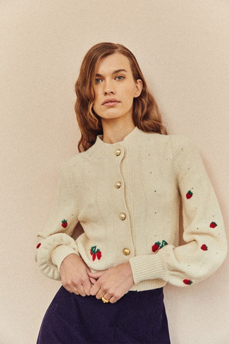 Strawberry Cardigan, £375 | Beulah