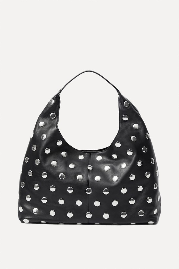Studded Leather Tote Bag from & Other Stories