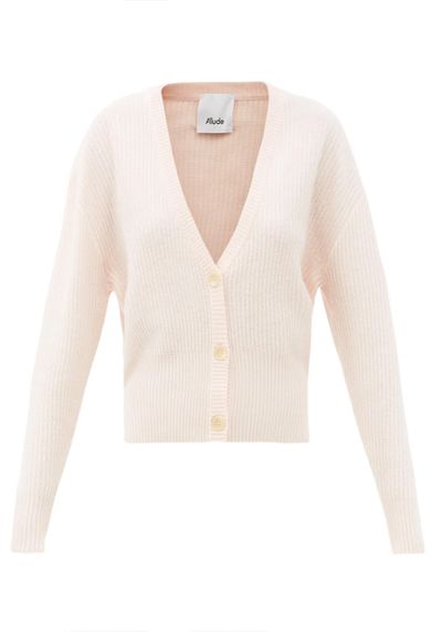Dropped-Sleeve Cashmere Cardigan from Allude