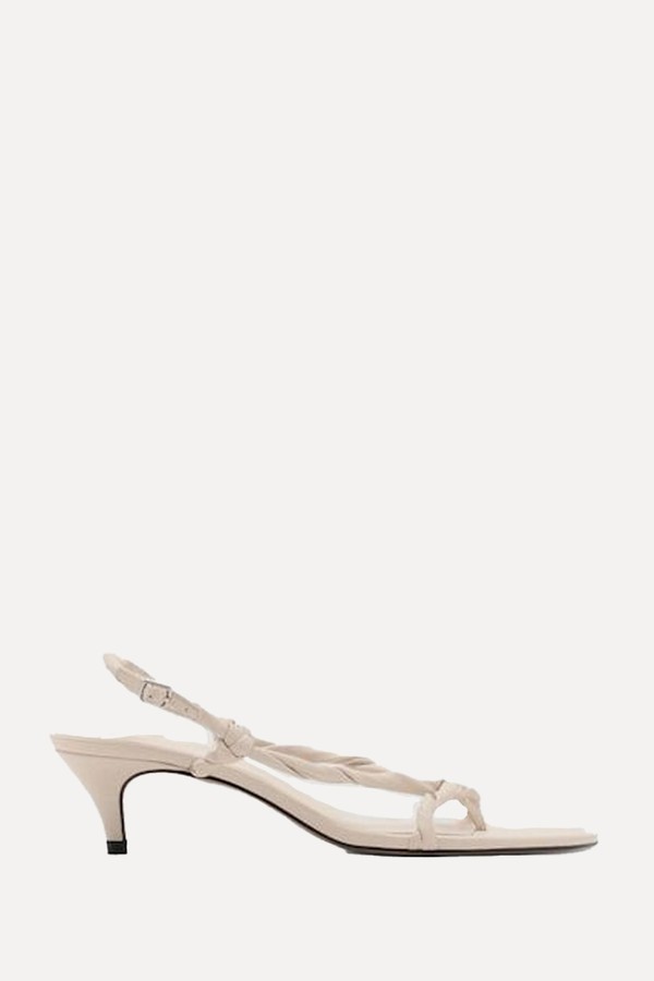Ruched Strips Sandals from Mango
