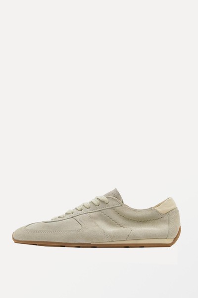 Soft Split Suede Trainers from Massimo Dutti