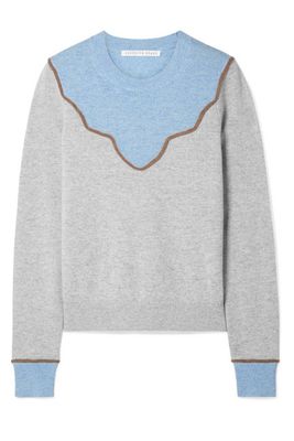 Atty Colour-Block Cashmere Sweater from Veronica Beard