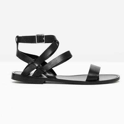 Raw Edge Leather Sandal from & Other Stories