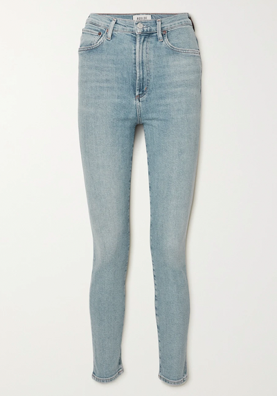 Pinch Waist High-Rise Skinny Jeans from Agolde