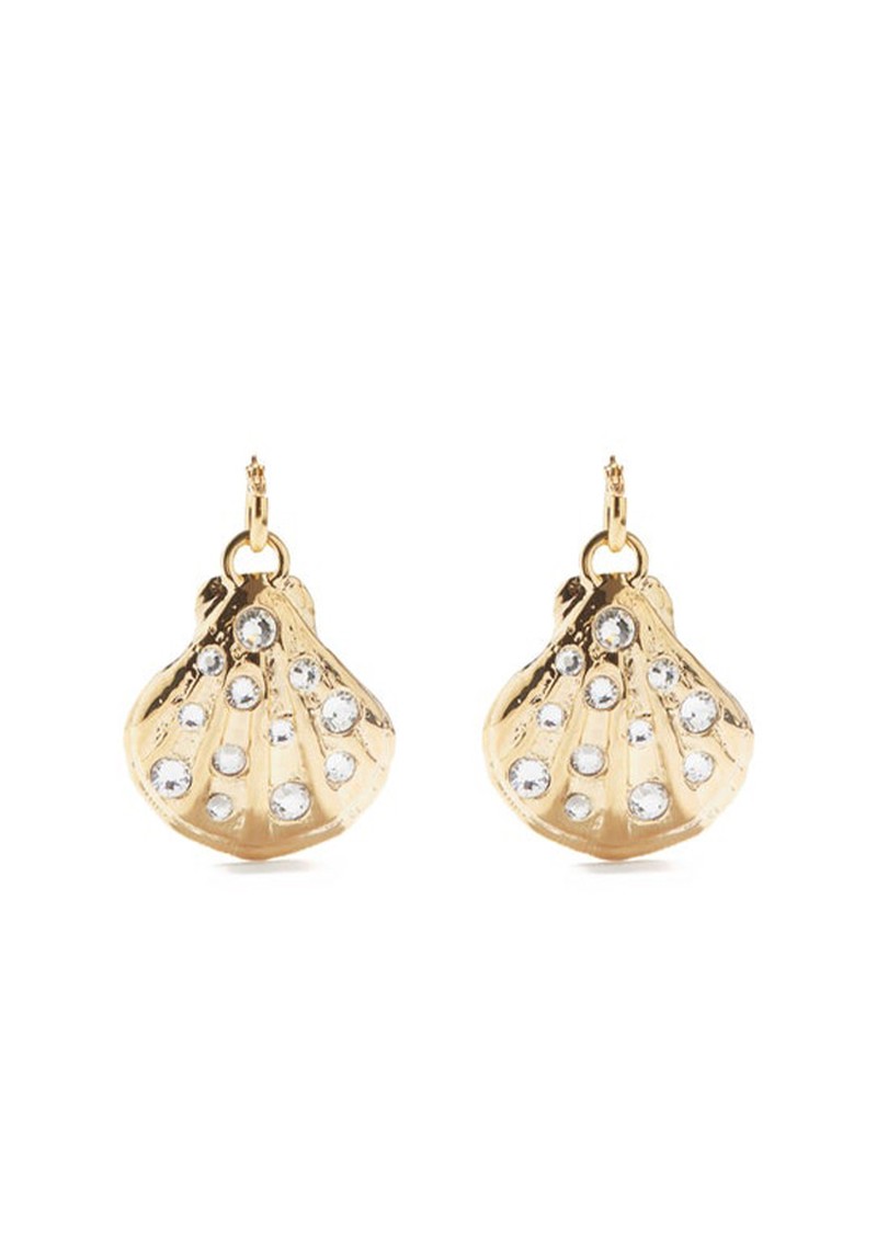 Metallic Summer Nights Crystal & Gold-Plated Earrings from By Alona