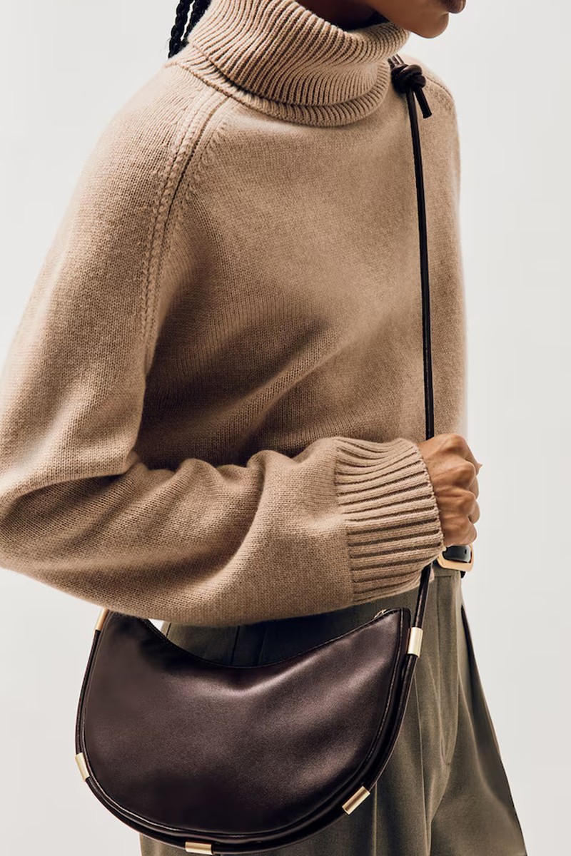 Harriet Leather Rope Strap Shoulder Bag