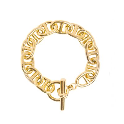 Large Gold Anchor Bracelet from Tilly Sveaas
