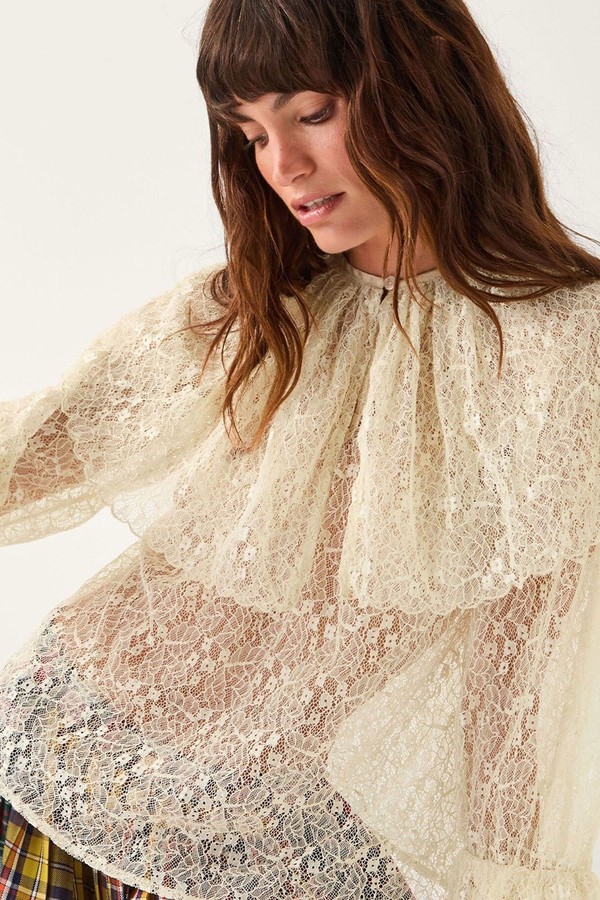 Oversized Collar Lace Blouse from Monsoon x Sarah Corbett-Winder