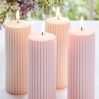 Apricot & Blossom Groove Candles Set Of 2 from Sophie Conran