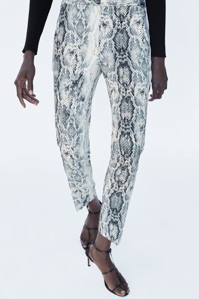 Snake Print Trousers from Zara