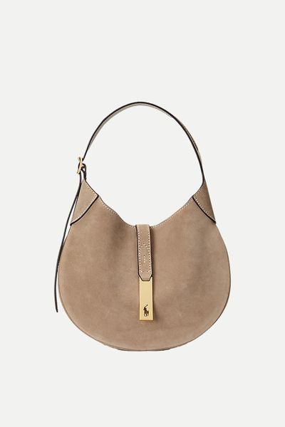 Polo ID Suede Small Shoulder Bag