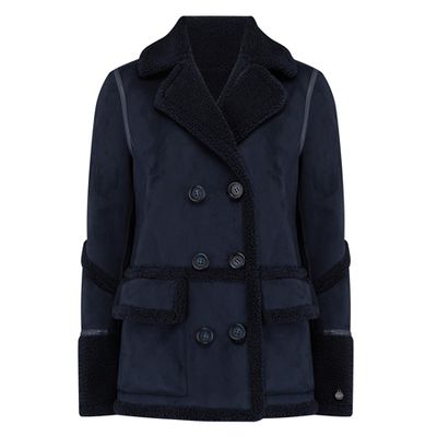 Izzi Shearling Patch Pocket Coat from Urbancode