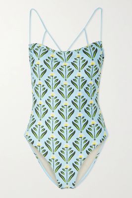 Cerámica Margarita Floral Print Recycled Swimsuit from Agua by Agua Bendita + NET SUSTAIN