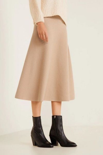 Flared Long Skirt