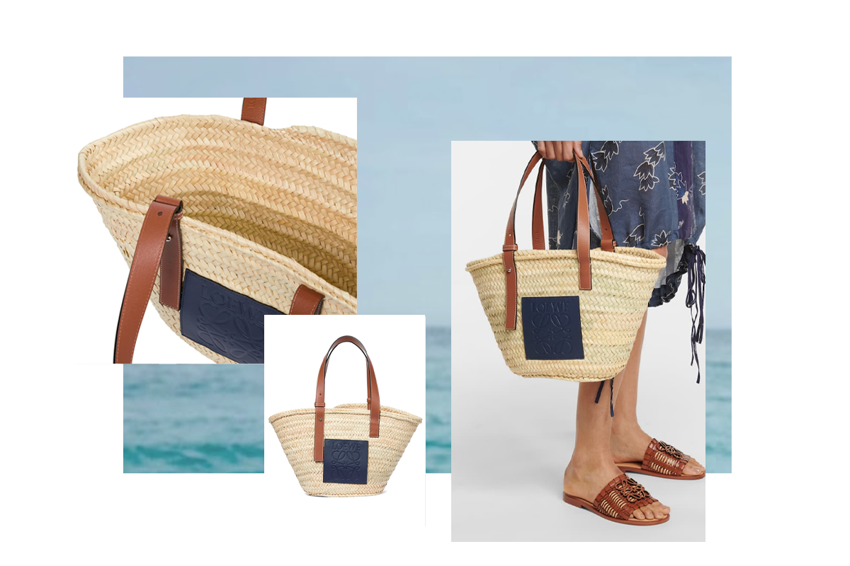 Paula's Ibiza Anagram Medium Basket Tote, £375 | Loewe