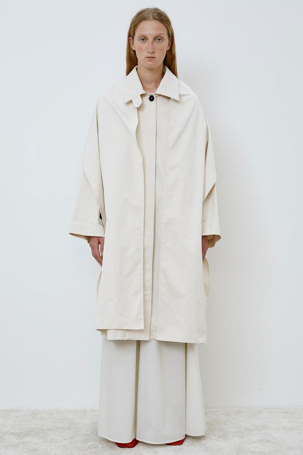 Trench Coat With Wide Sleeves