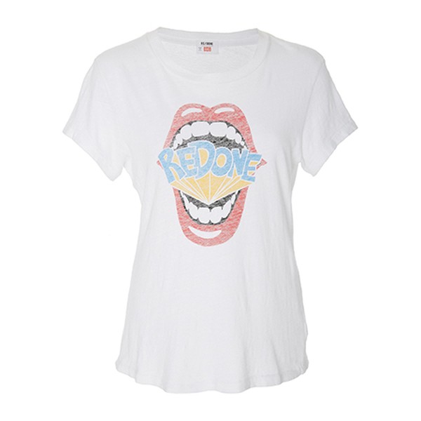Printed Slub Cotton-Jersey T-Shirt from Re/Done