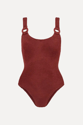 Christy Seersucker Swimsuit from Hunza G x Rose Inc 