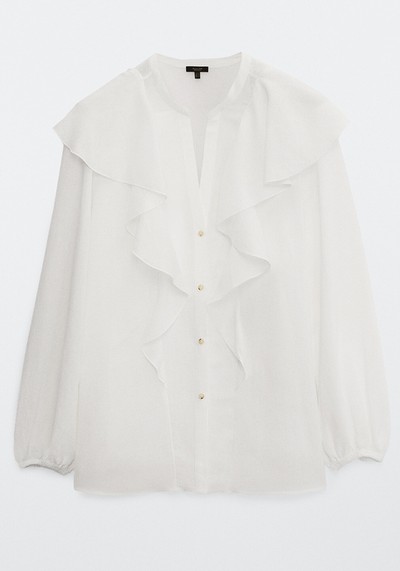 Ruffled Blouse from Massimo Dutti 