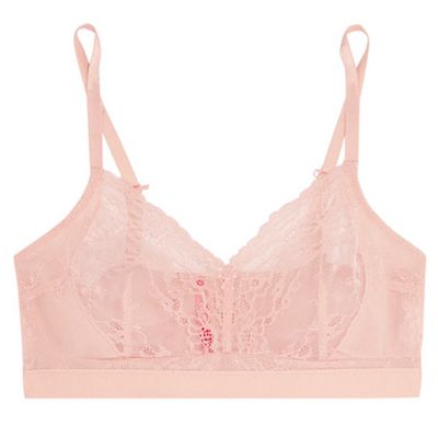Stretch-Tulle And Lace Bra from Spanx