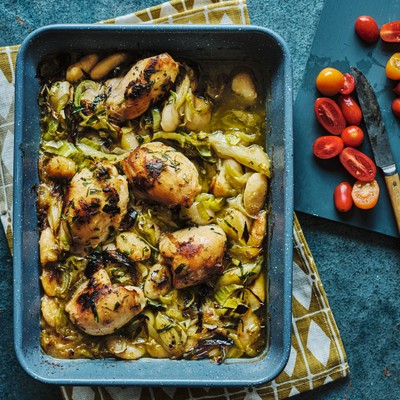 Chicken, Butter Bean & Leek Bake