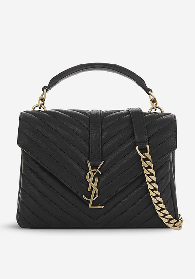Collège Small Quilted Leather Satchel Bag from Saint Laurent 