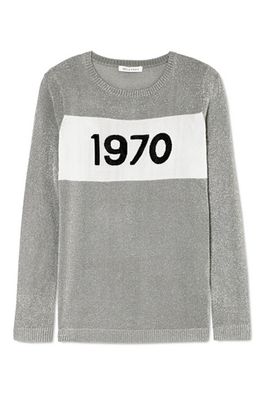 Sparkle 1970 Metallic Knitted Sweater from Bella Freud