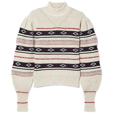 Conelly Pointelle-Trimmed Knitted Sweater from Isabel Marant