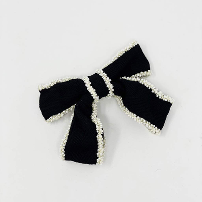  Grosgrain Bow With Hair Clip Fastener from Born In The Sun