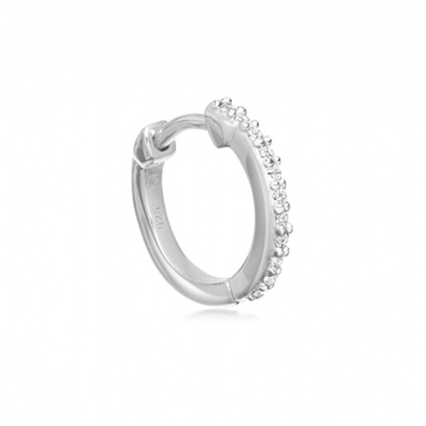 Silver Single Pave Huggie from Missoma