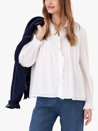 Embroidered Organic Cotton Blouse, £79 (was £135) | Bora