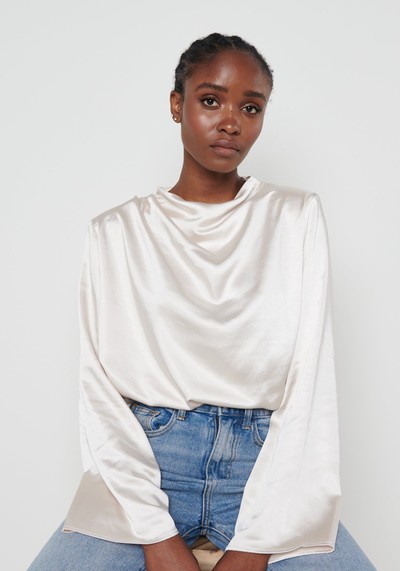 Cowl Neck Blouse from Pretty Lavish 