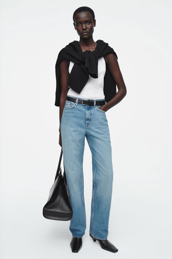 Column Straight-Leg Jeans from COS