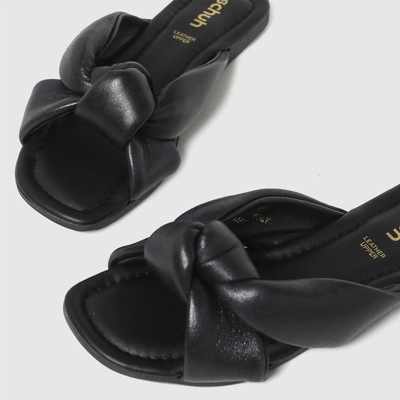 Tiara Leather Knot Sandals