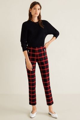 Checked Trousers from Mango
