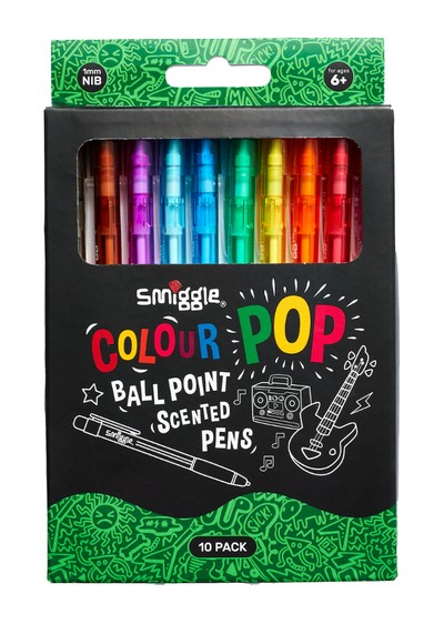 Colour Pop Ball Point Scented Pens from Smiggle