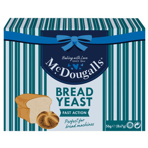 Fast Action Dried Yeast Sachets from McDougalls 